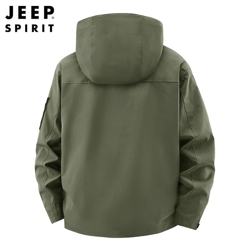 Демисезонная куртка JEEP SPIRIT Поход Городская жизнь Путешествие Коммутирование 3 в 1 Ветровка Мужская - изображение 3
