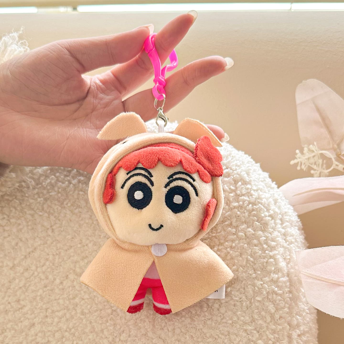 Crayon Shinchan Теплая зима Коллекция плащей и мантий Плюшевые брелки Высота 10 см - изображение 3