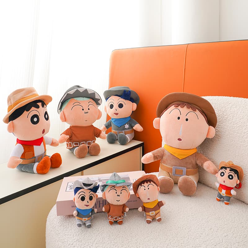 Crayon Shinchan Western Denim Collection Милый стиль Xiaoxin A Dai FENGJIAN Zhengnan Украшение Мягкие брелоки-игрушки - изображение 3