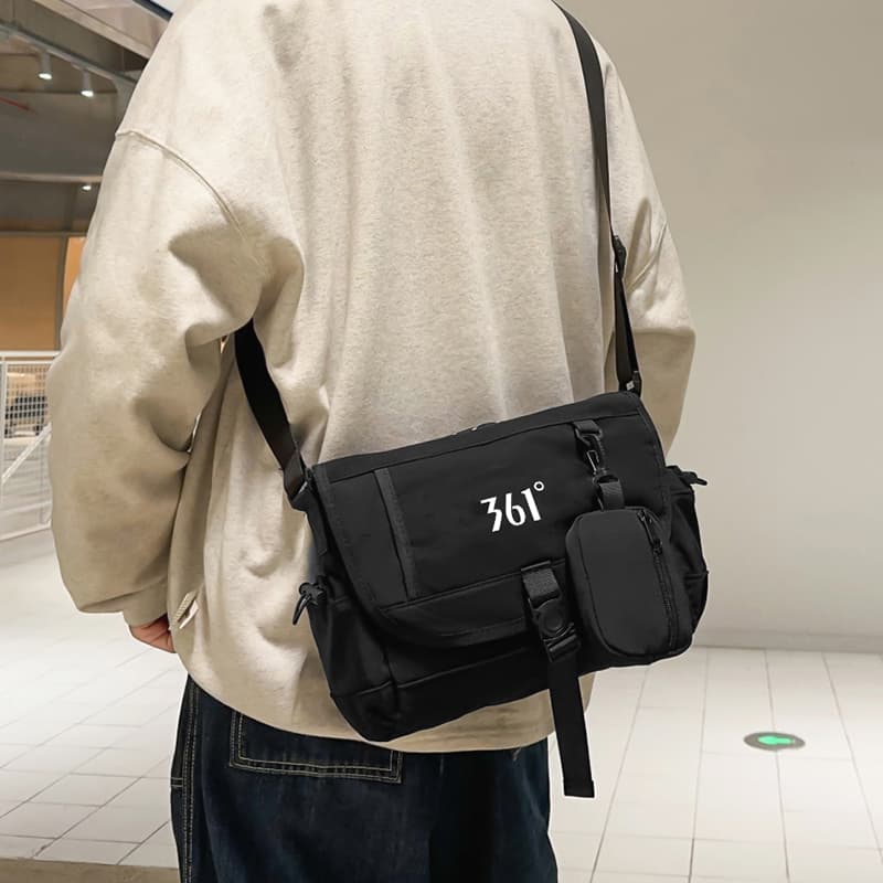 Сумка через плечо 361° Crossbody Bag Black (Брелок включен) Unisex - изображение 8