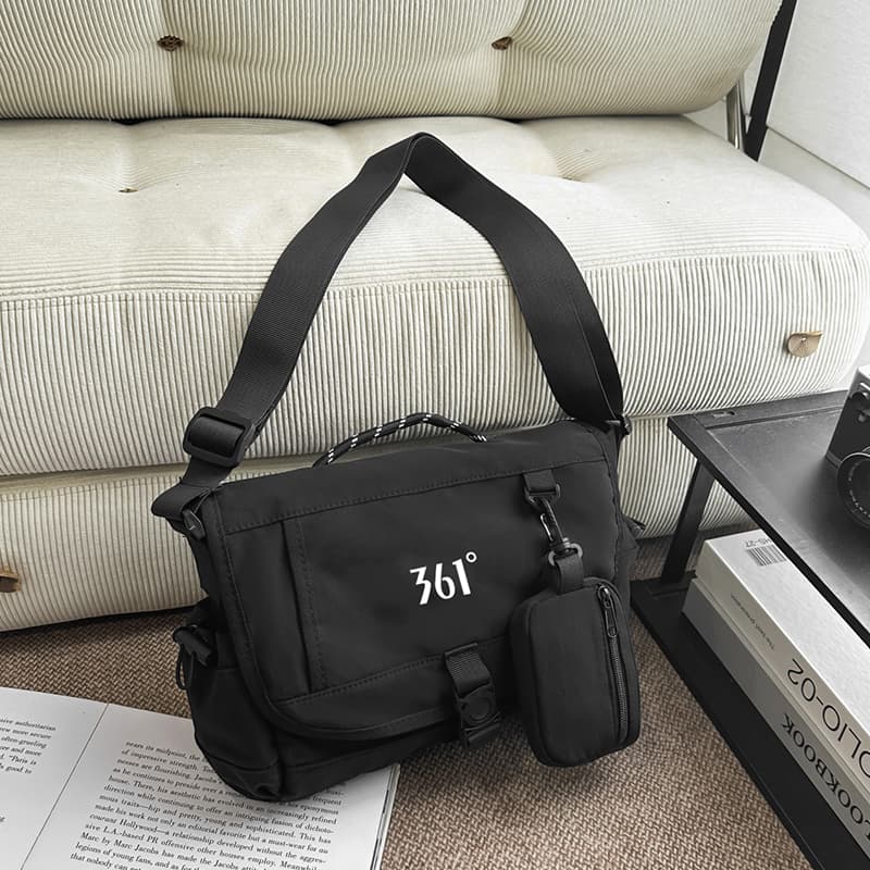 Сумка через плечо 361° Crossbody Bag Black (Брелок включен) Unisex - изображение 4