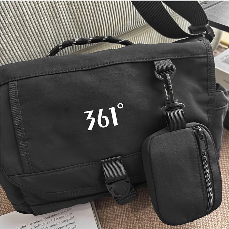 Сумка через плечо 361° Crossbody Bag Black (Брелок включен) Unisex - изображение 3
