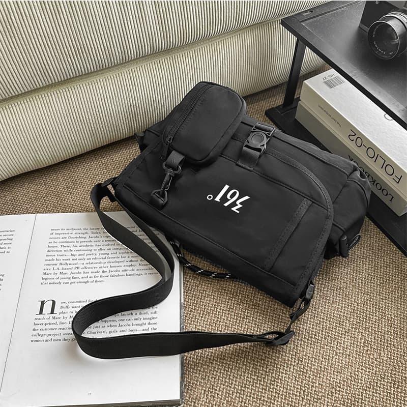 Сумка через плечо 361° Crossbody Bag Black (Брелок включен) Unisex - изображение 2