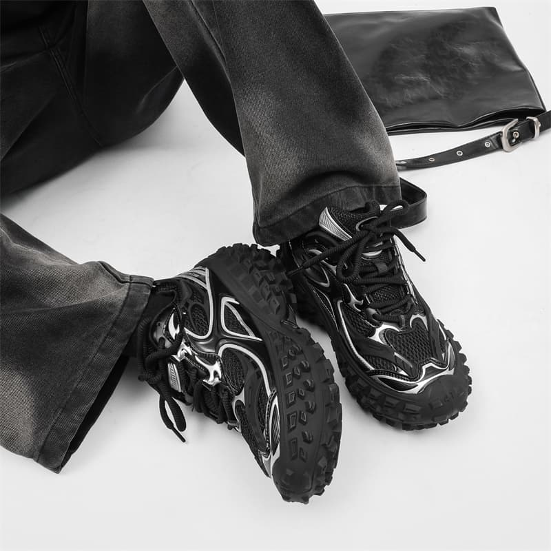 Кроссовки B.Duck Venom Collection Признание в любви Season Винтаж Durian Tire Подошва Парижский Мода Heavy Metal Броня Стиль - изображение 7