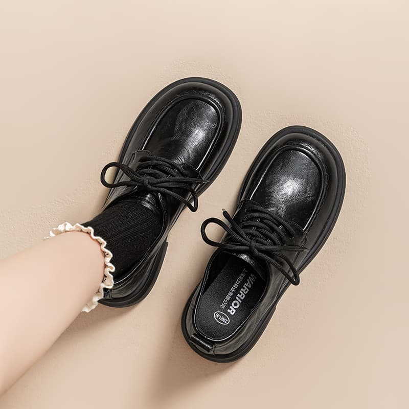 Лоферы Warrior Лоферы 4CM Женские Черные - изображение 6