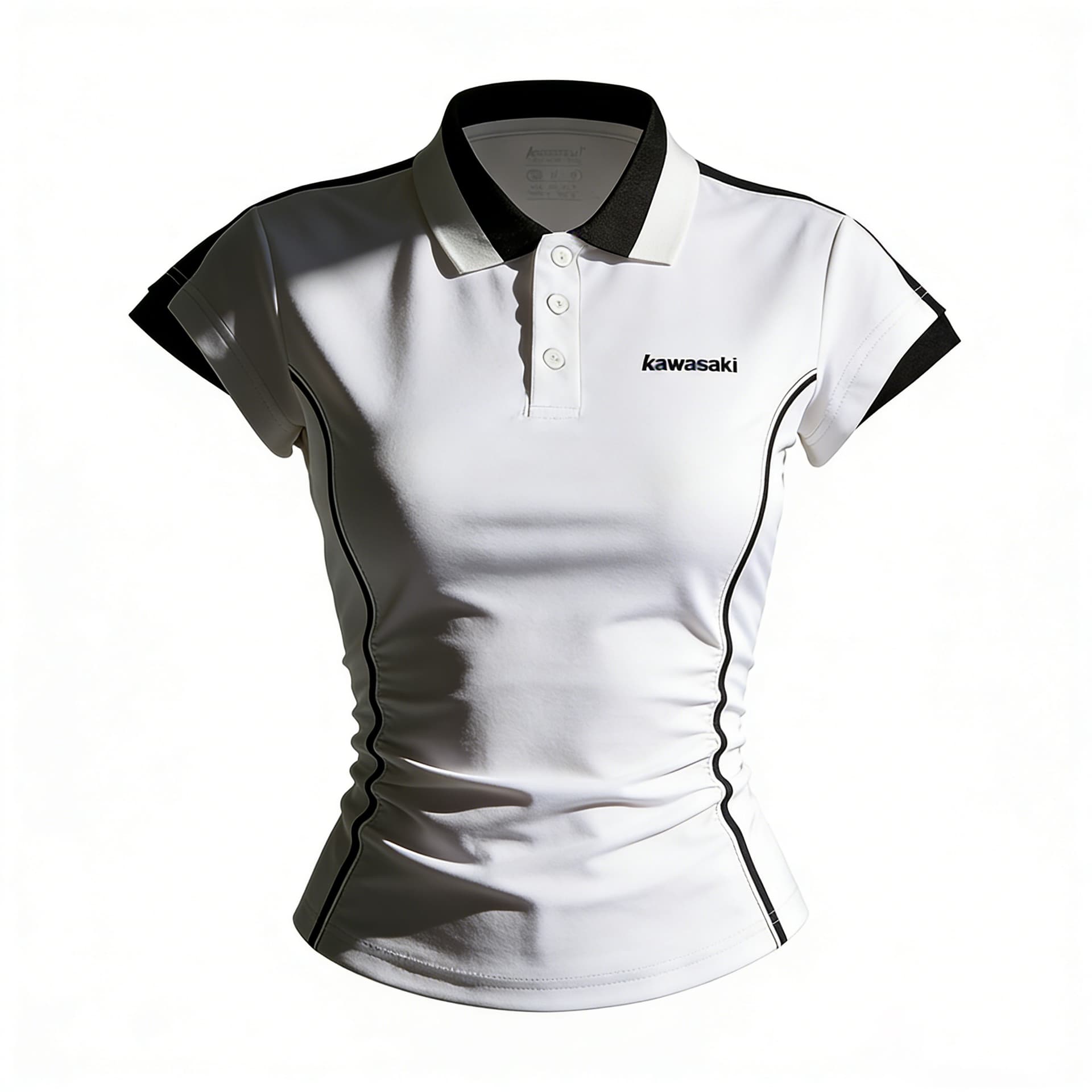 Kawasaki Дышащий тонкий женский топ для бадминтона с влаговпитывающей серии Slim Waist - изображение 4