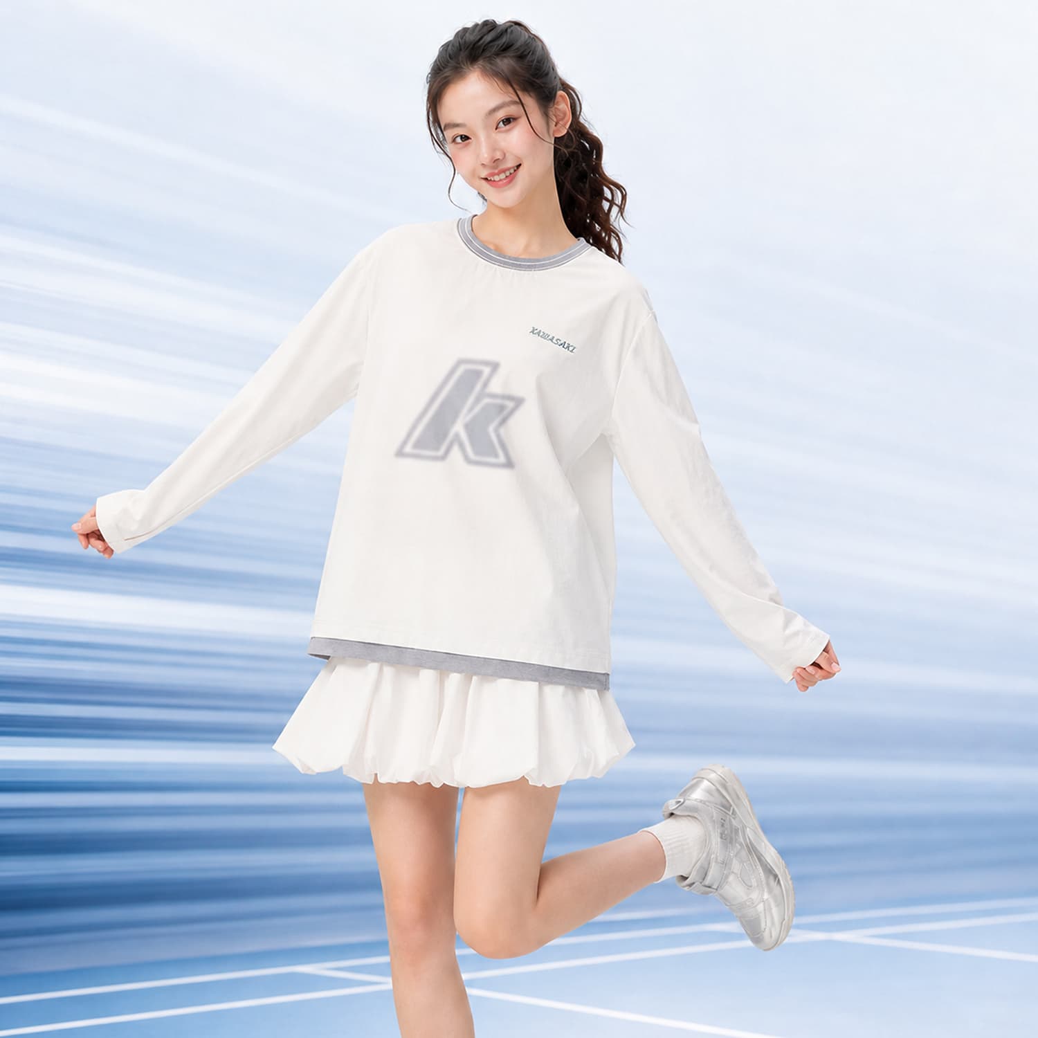 Кавасаки Vintage Collection Бадминтон Джерси Унисекс Белый Парный - изображение 3