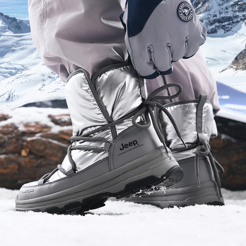 Ботинки зимние Jeep Snow Boots Silver Grey - изображение 6