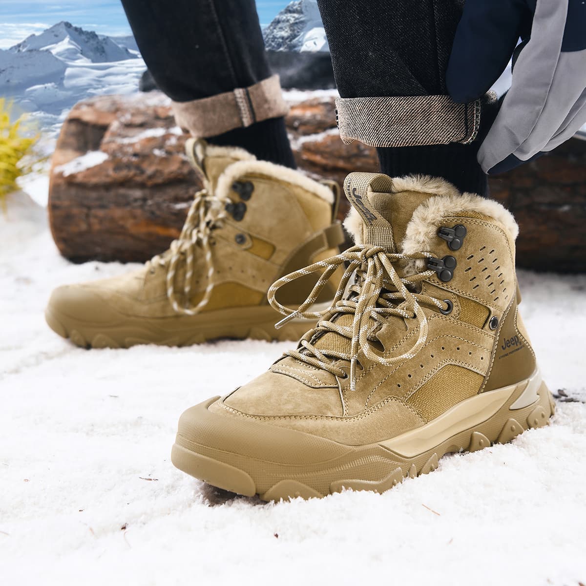 Ботинки зимние Jeep Snow Boots Brown - изображение 6