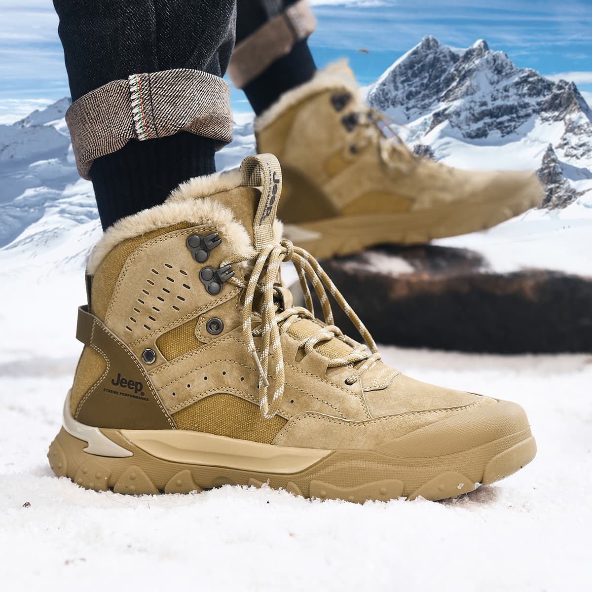 Ботинки зимние Jeep Snow Boots Brown - изображение 8