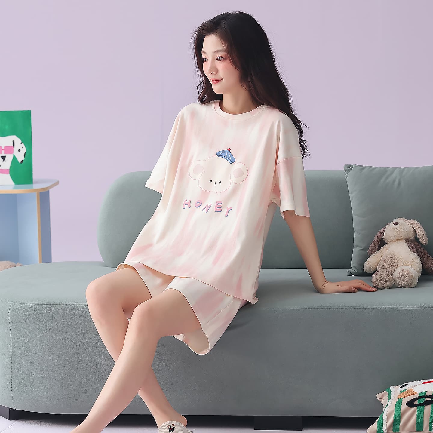 Пижама MIIOW Pink Women's Pajama Sets MIIOW Розовый Женский Комплект Пижам - изображение 2