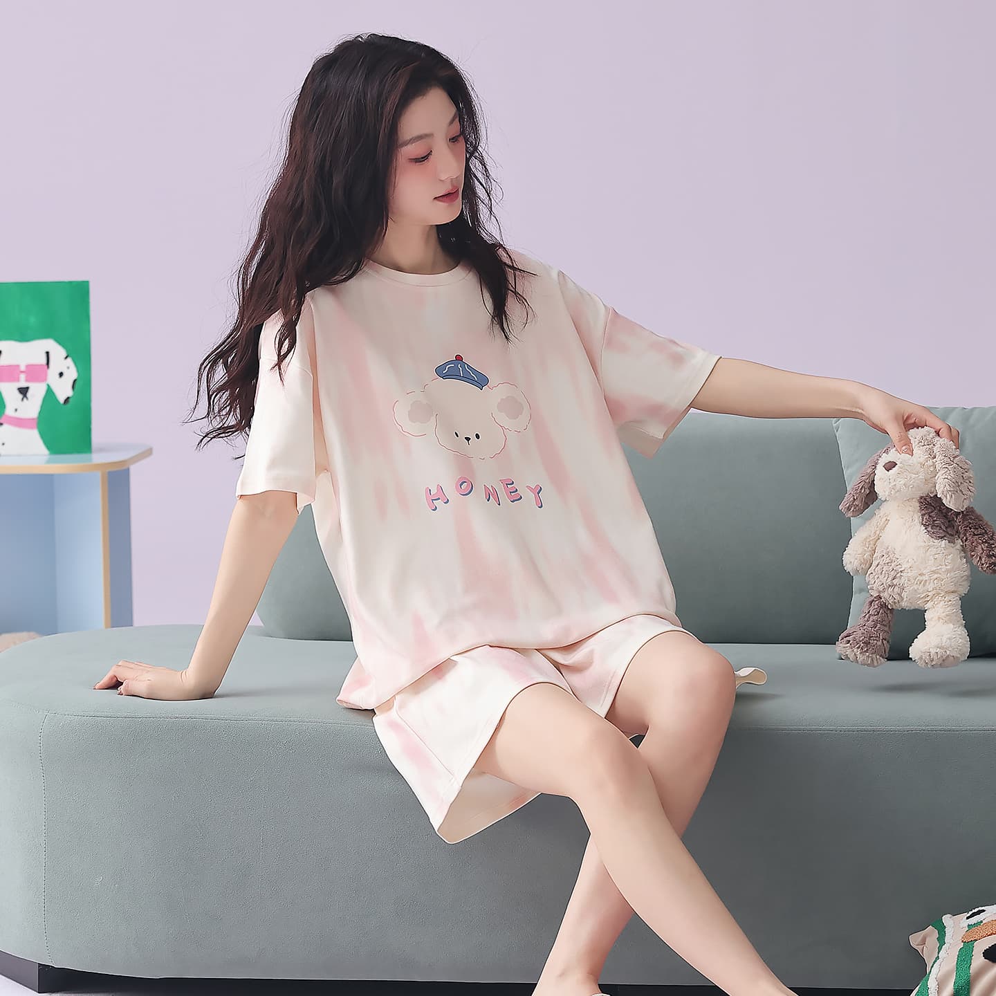 Пижама MIIOW Pink Women's Pajama Sets MIIOW Розовый Женский Комплект Пижам - изображение 5