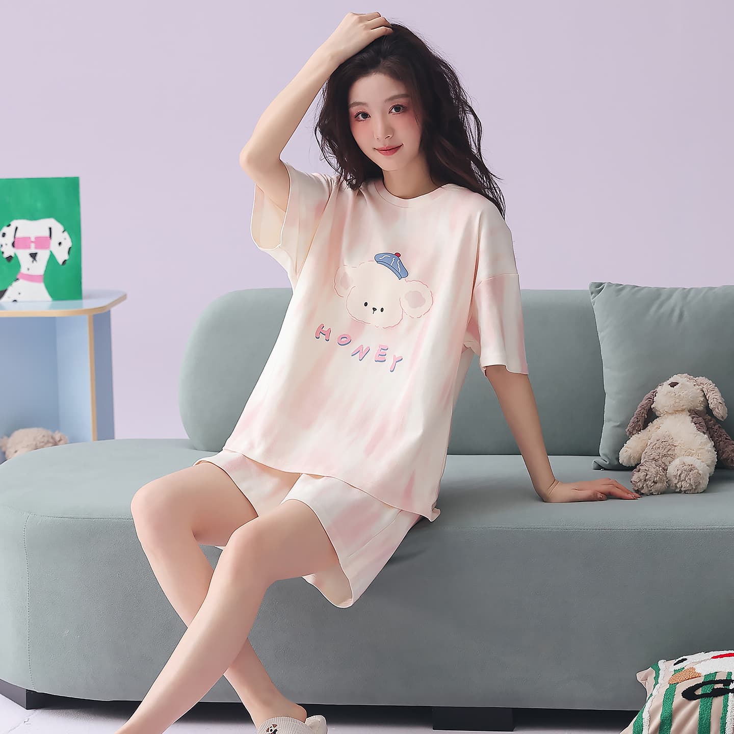 Пижама MIIOW Pink Women's Pajama Sets MIIOW Розовый Женский Комплект Пижам - изображение 3