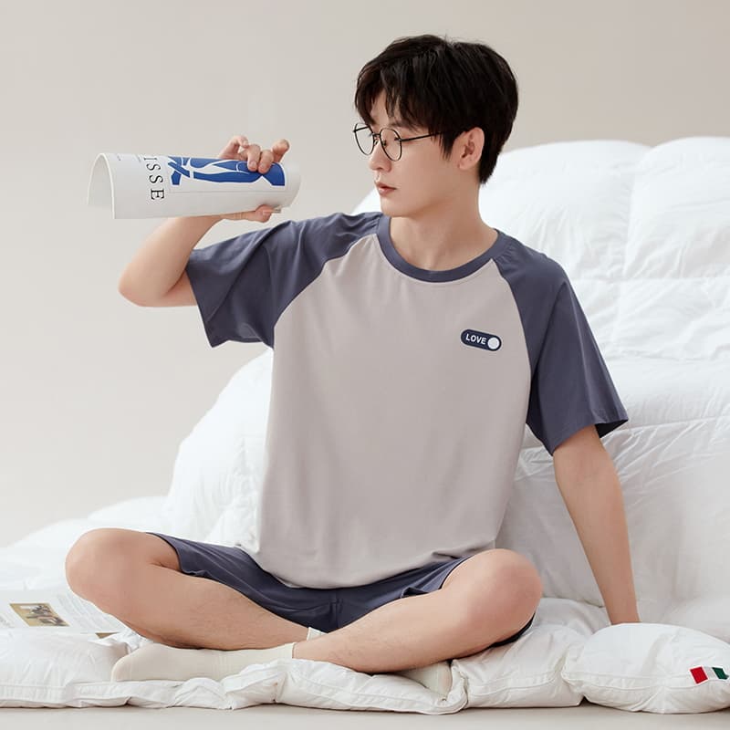 Пижама MIIOW Синий Мужской Пижамный Комплект - изображение 3