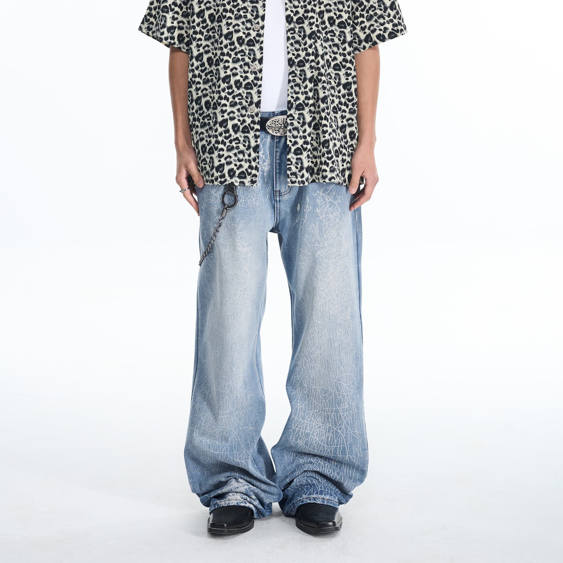 Штаны XINYINSU Blue Unisex Jeans XINYINSU Синий Унисекс Джинсы - изображение 3