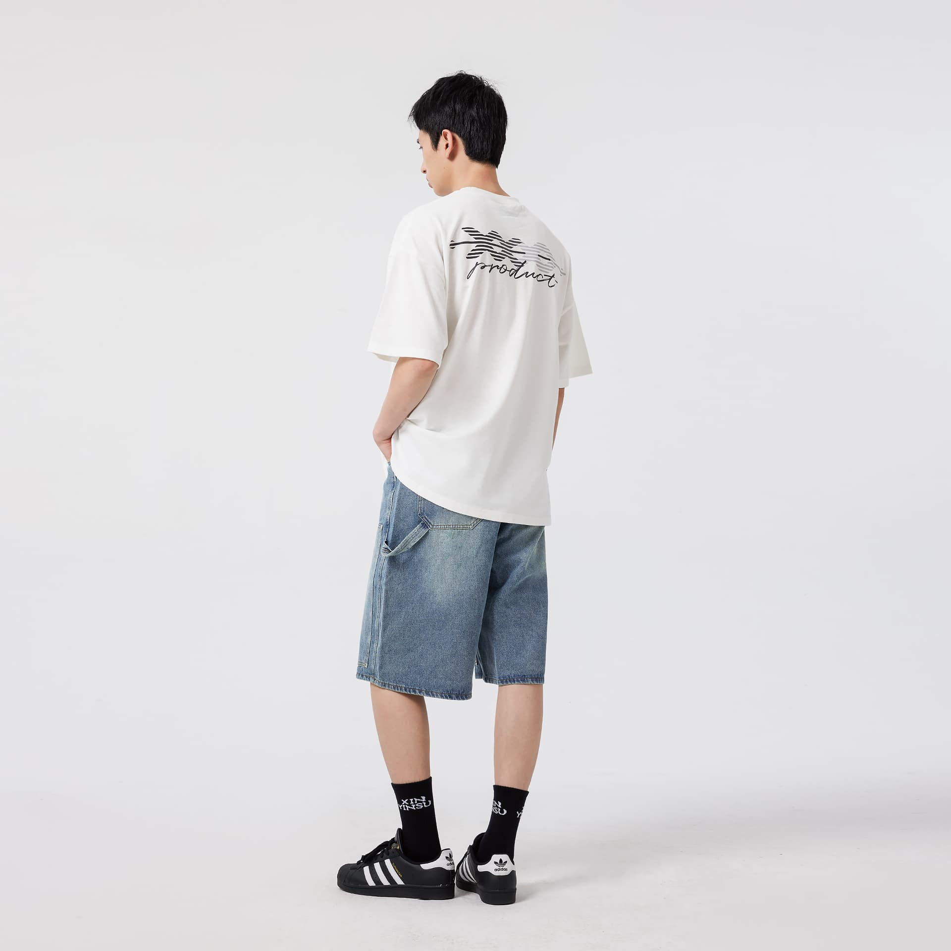 Футболка XINYINSU 25SS T-Shirt Унисекс Белый - изображение 6