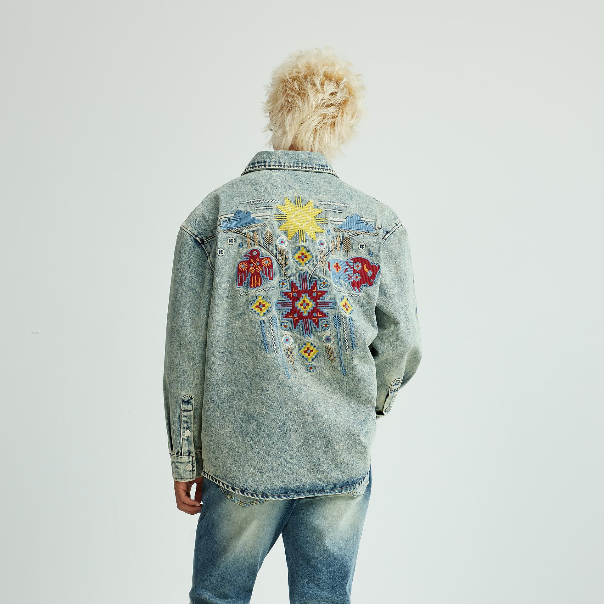 Джинсовая куртка XINYINSU FW25 Джинсовая куртка унисекс - изображение 7