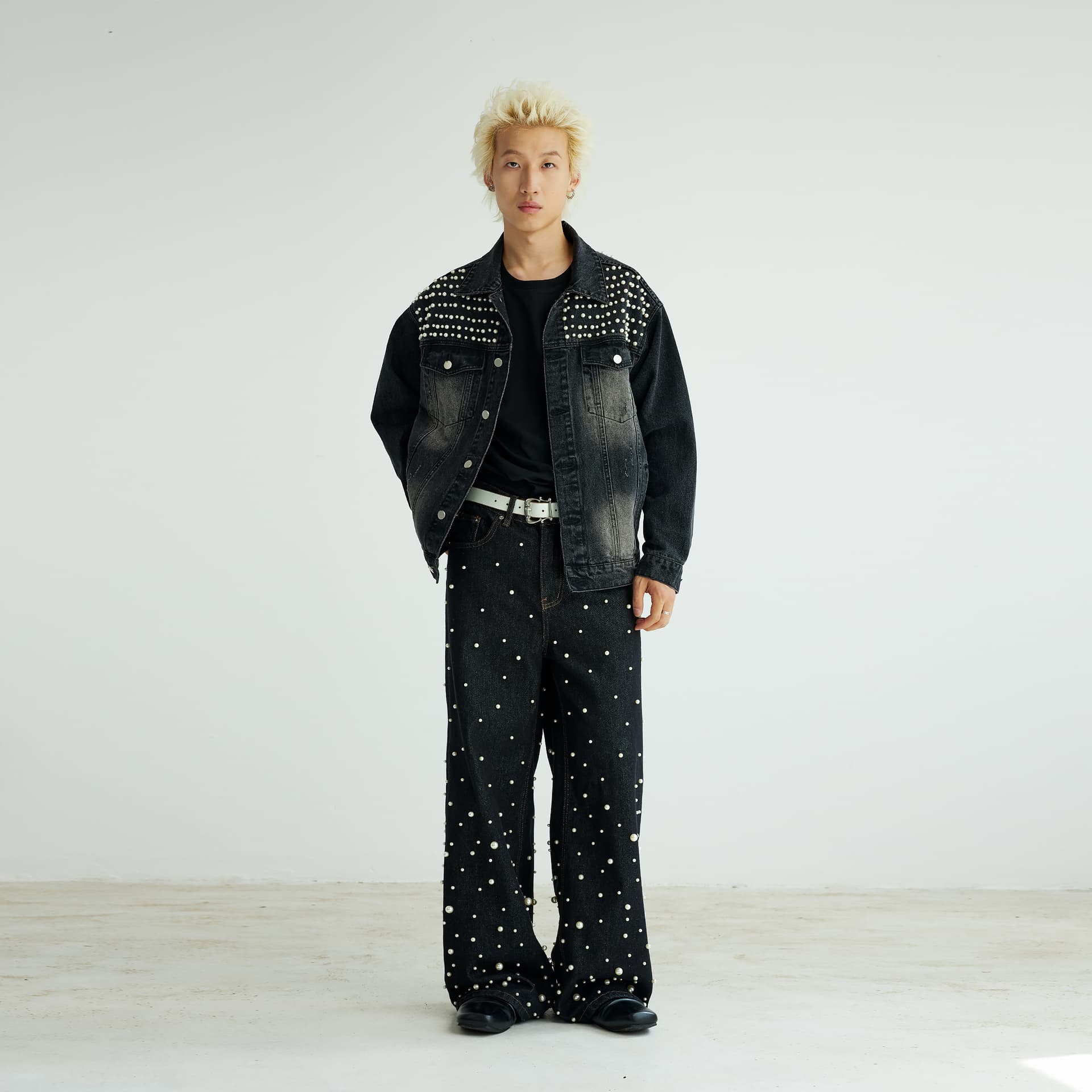 Штаны XINYINSU 25FW Джинсы Унисекс Парный - изображение 8