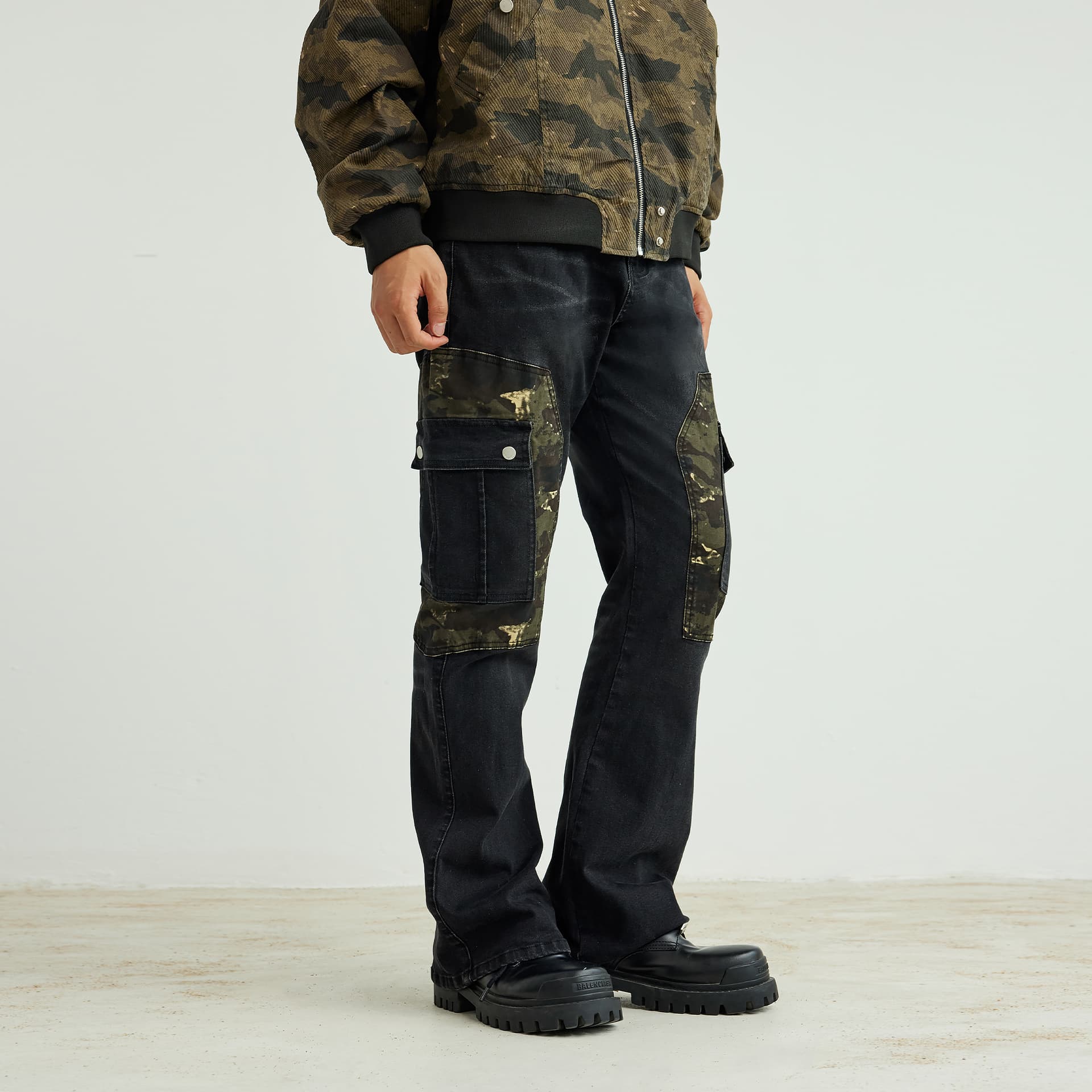 Штаны XINYINSU 25FW Джинсы Унисекс Парный - изображение 5