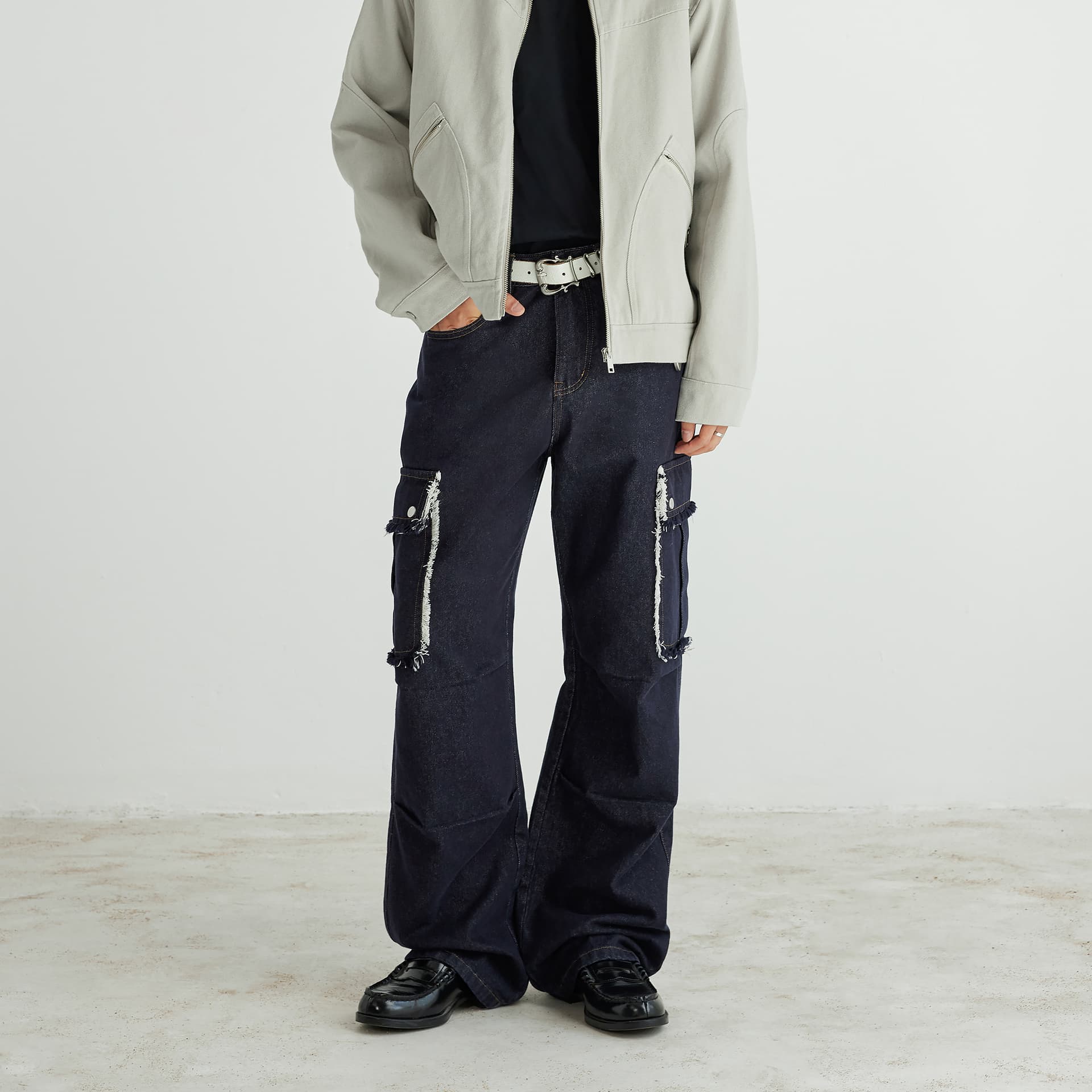 Штаны XINYINSU 25FW Джинсы Унисекс Парный - изображение 3