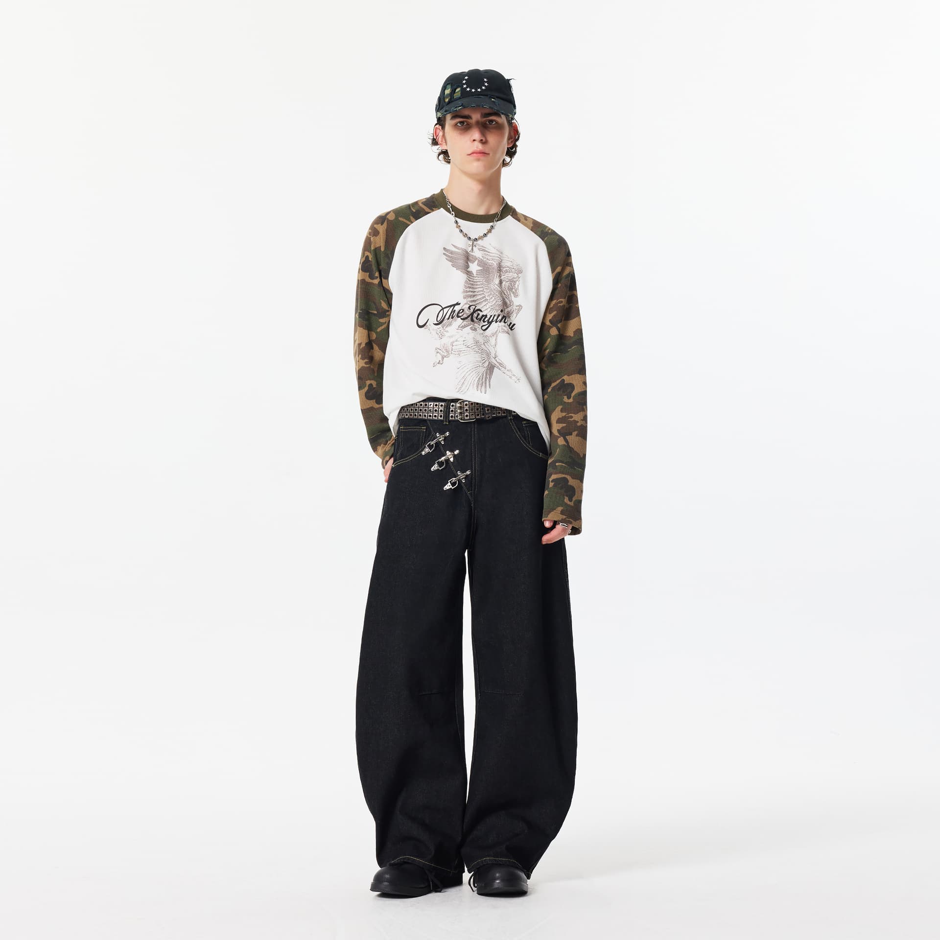 Штаны XINYINSU Черный Унисекс Джинсы - изображение 8