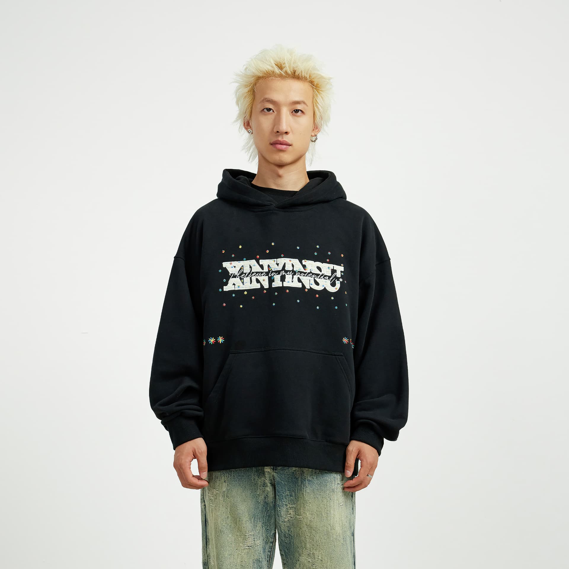 Худи XINYINSU 25FW Толстовка Унисекс - изображение 3