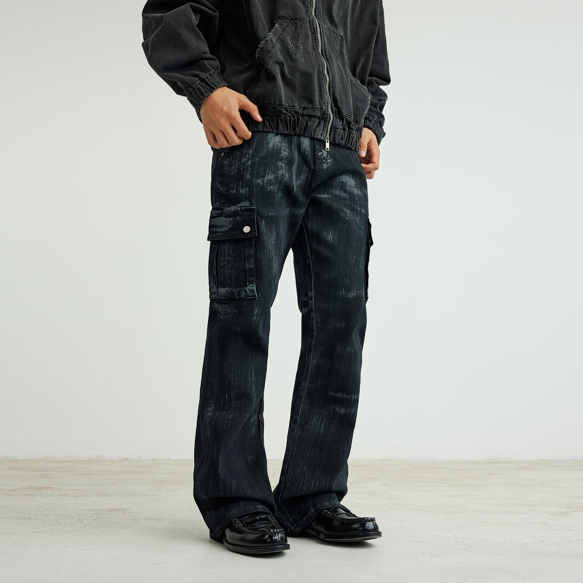 Штаны XINYINSU 25FW Джинсы Унисекс Парный - изображение 3