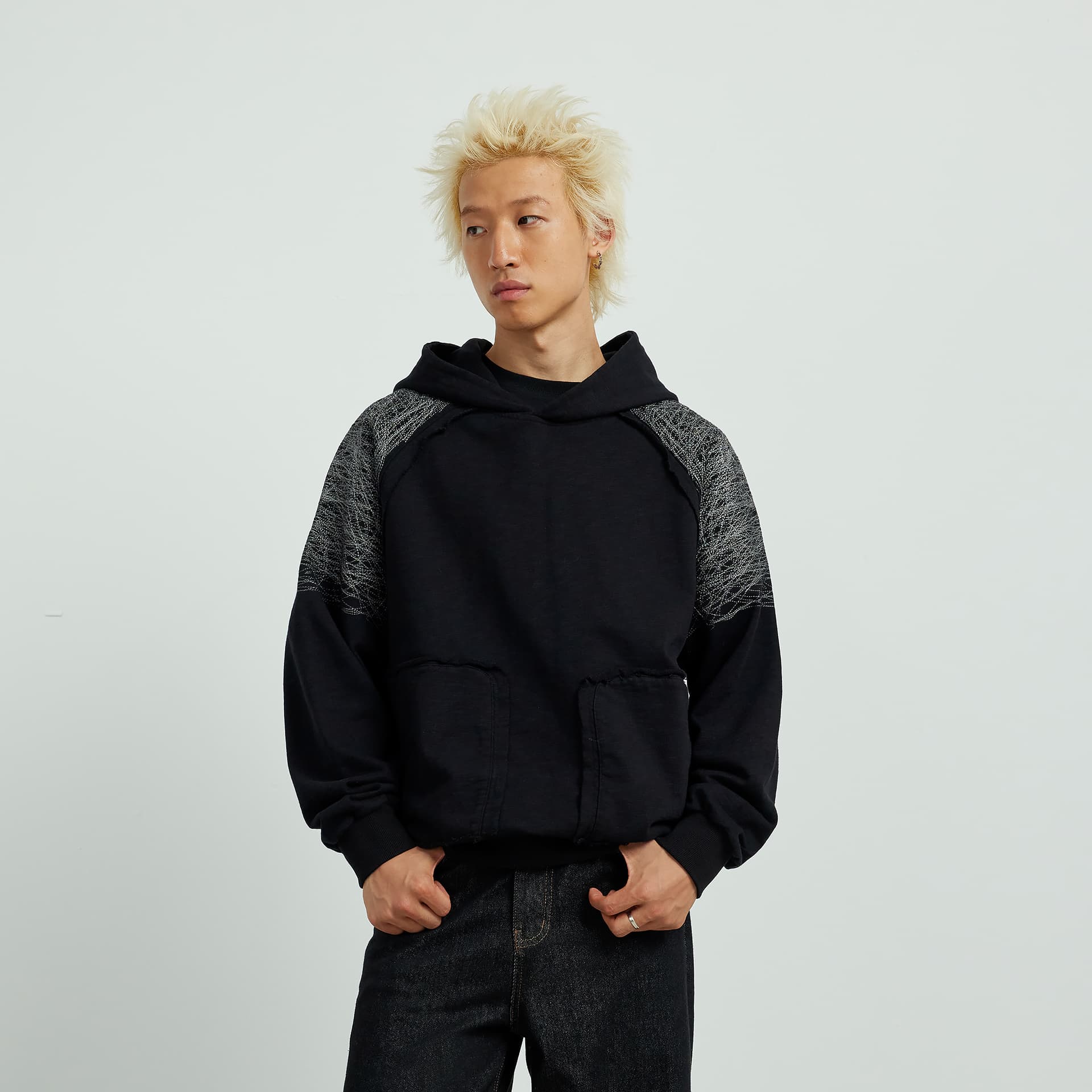 Худи XINYINSU 25FW Толстовка Унисекс - изображение 3