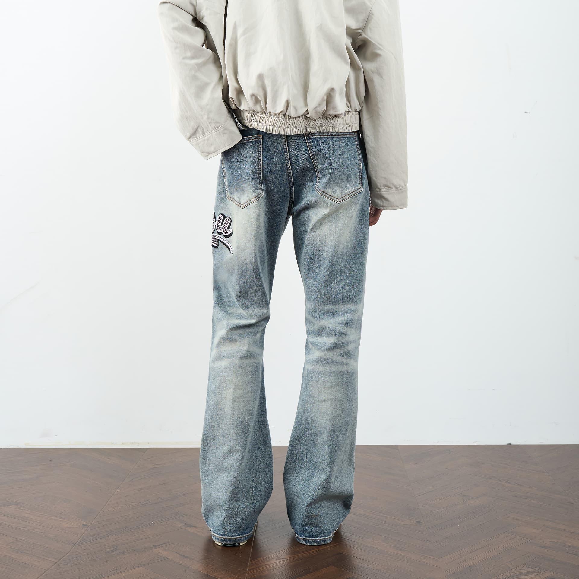 Штаны XINYINSU Blue Unisex Jeans XINYINSU Синий Унисекс Джинсы - изображение 6