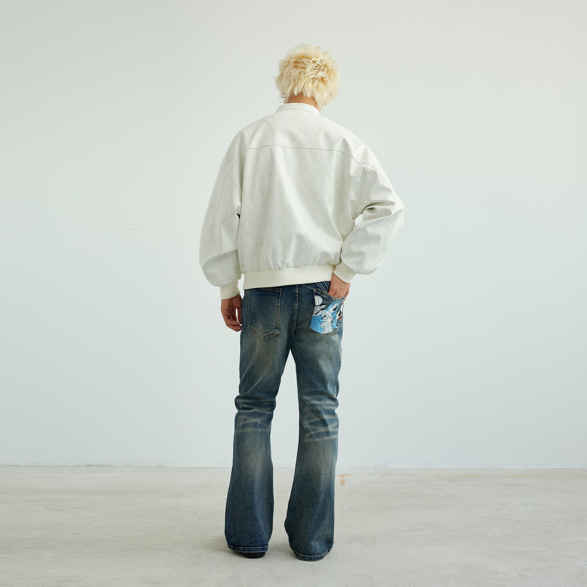 Штаны XINYINSU Blue Unisex Jeans XINYINSU Синий Унисекс Джинсы - изображение 8