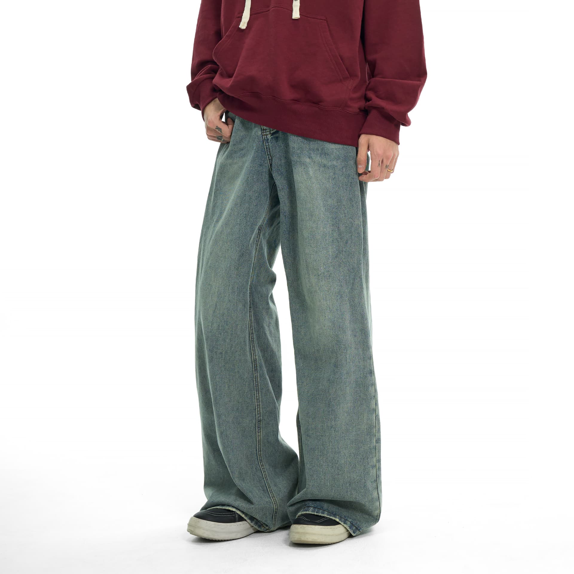 Штаны XINYINSU Blue Unisex Jeans XINYINSU Синий Унисекс Джинсы - изображение 5