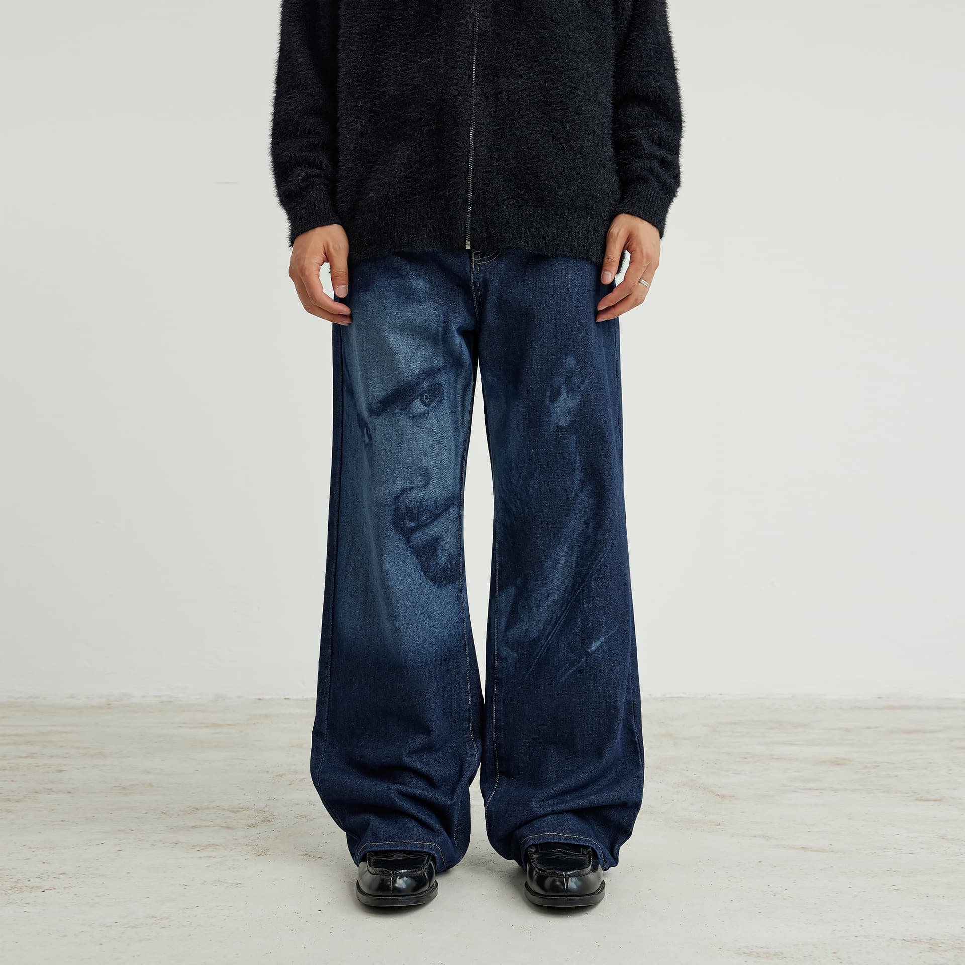 Штаны XINYINSU 25FW Джинсы Унисекс Парный - изображение 3