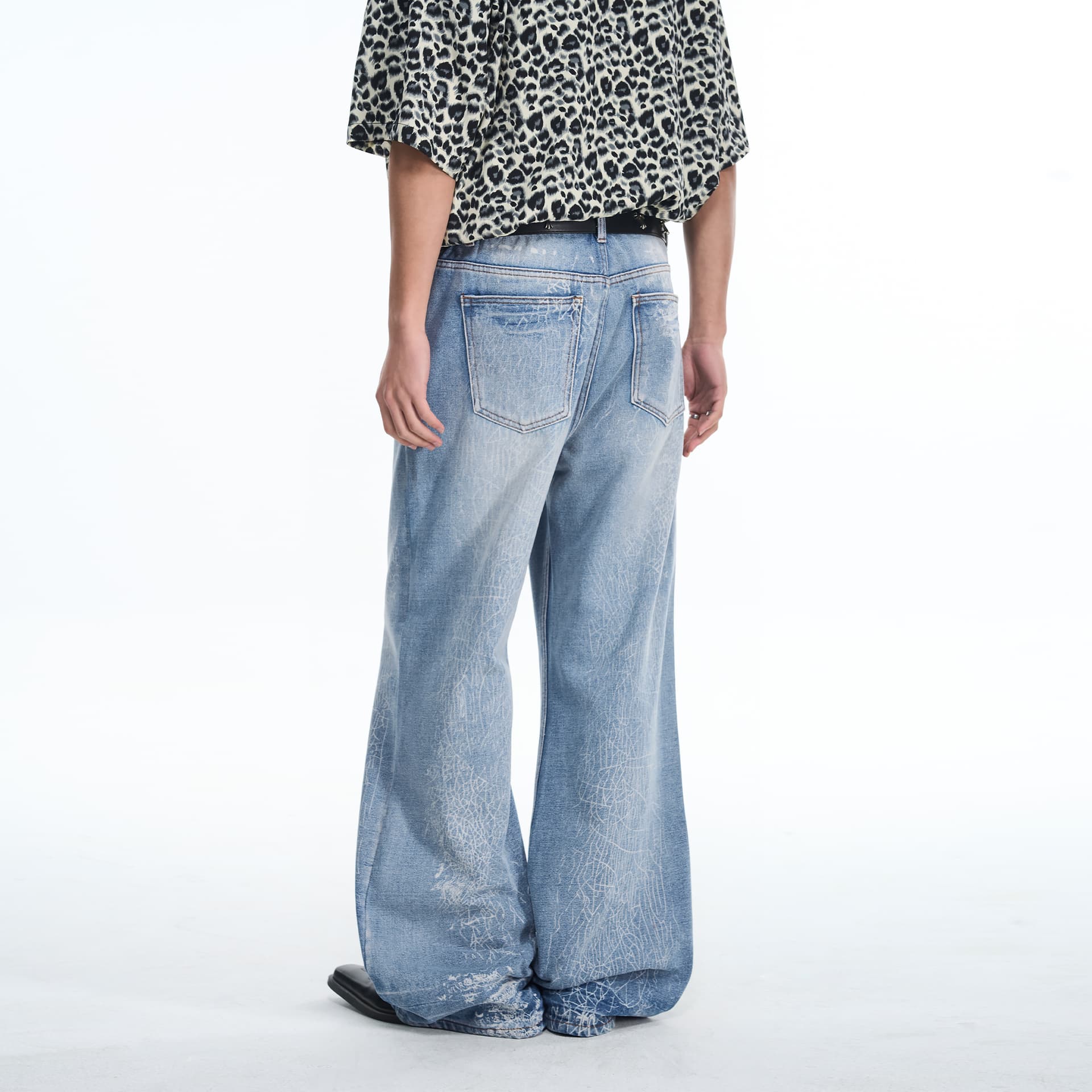 Штаны XINYINSU Blue Unisex Jeans XINYINSU Синий Унисекс Джинсы - изображение 7