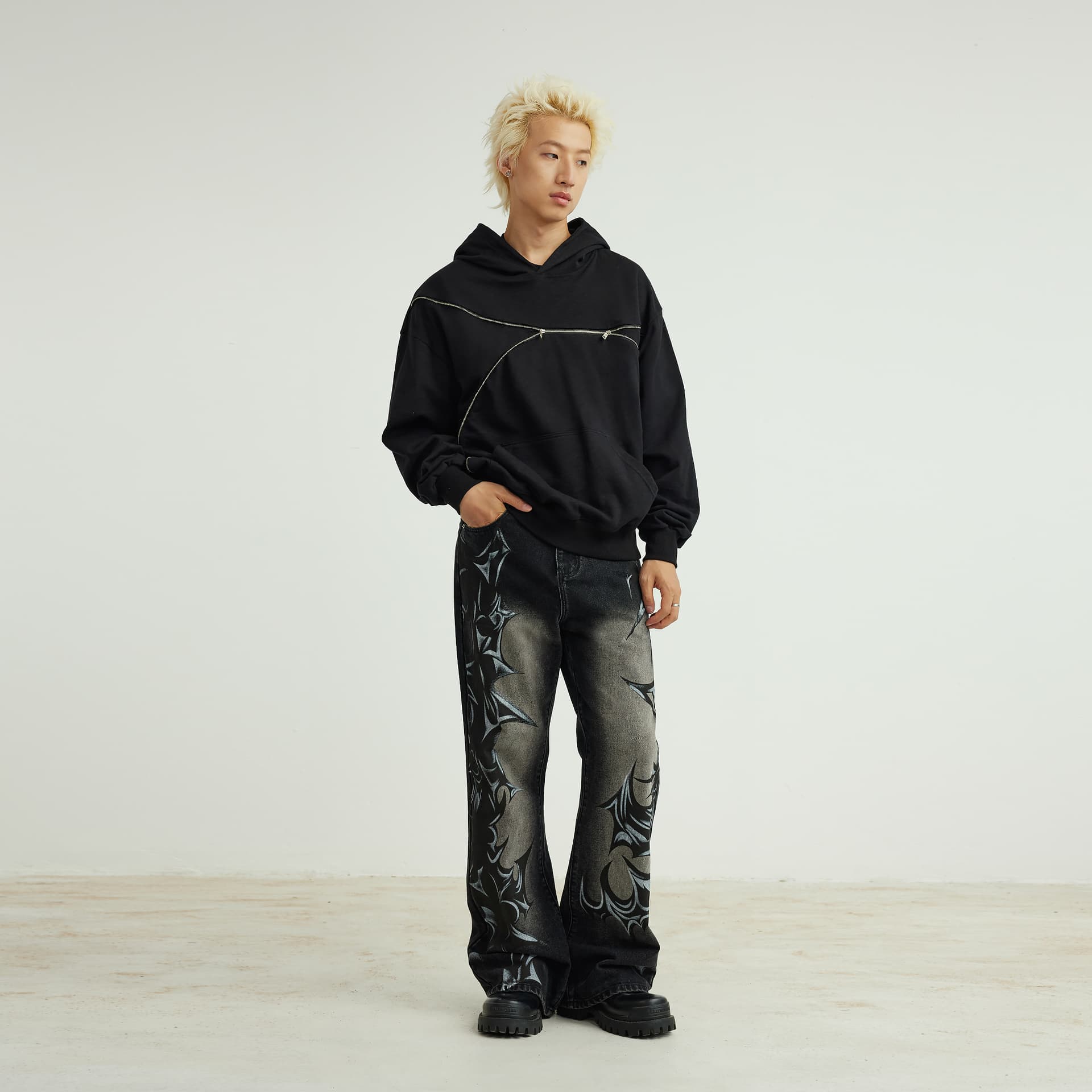 Худи XINYINSU 25FW Толстовка Унисекс - изображение 6