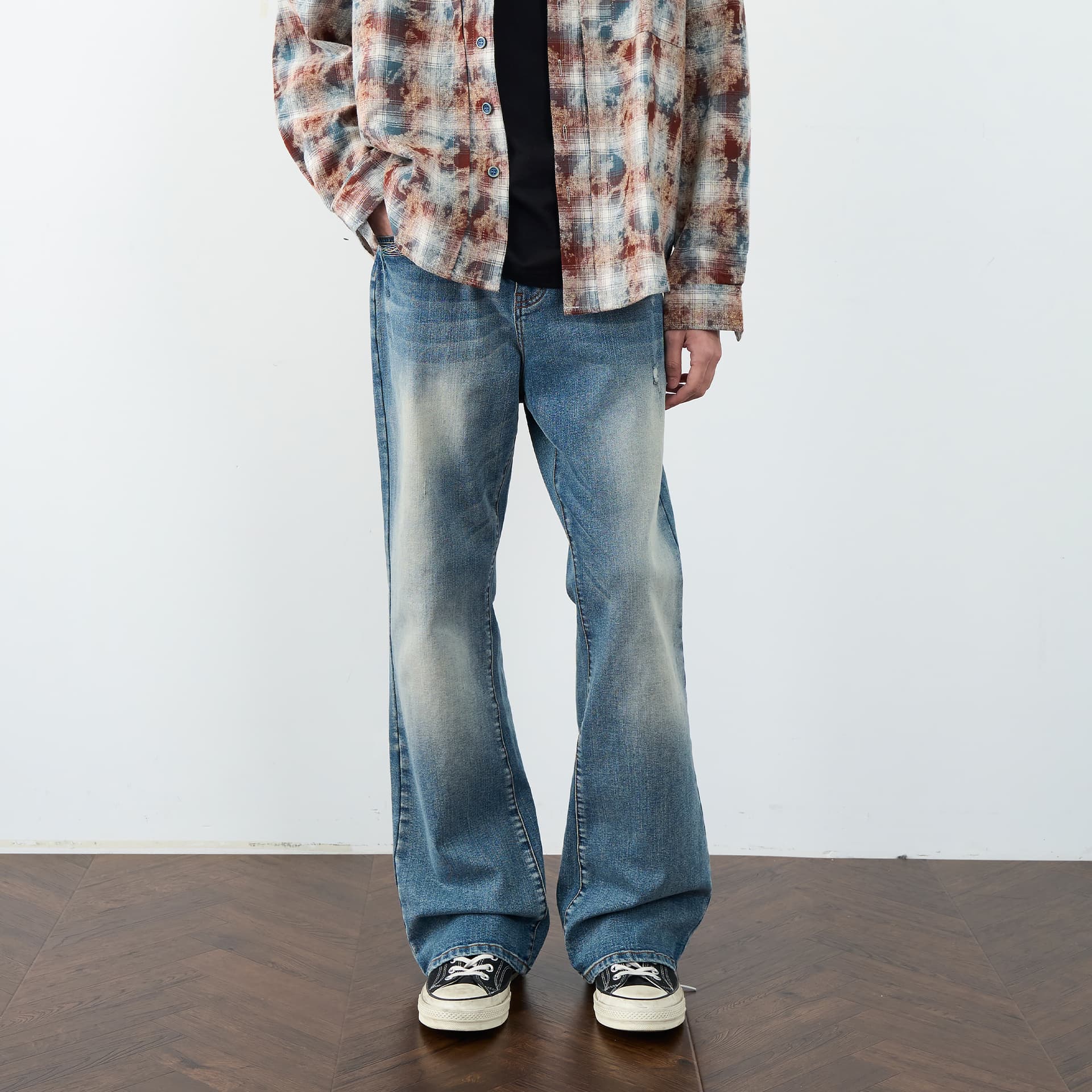 Штаны XINYINSU Blue Unisex Jeans XINYINSU Синий Унисекс Джинсы - изображение 4