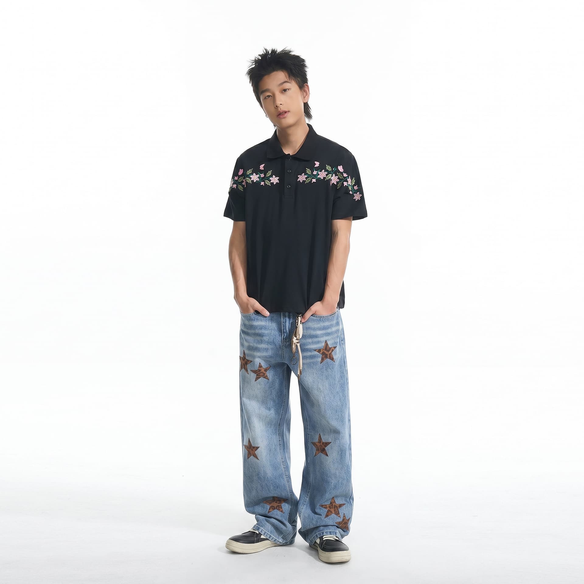 Штаны XINYINSU Blue Unisex Jeans XINYINSU Синий Унисекс Джинсы - изображение 5