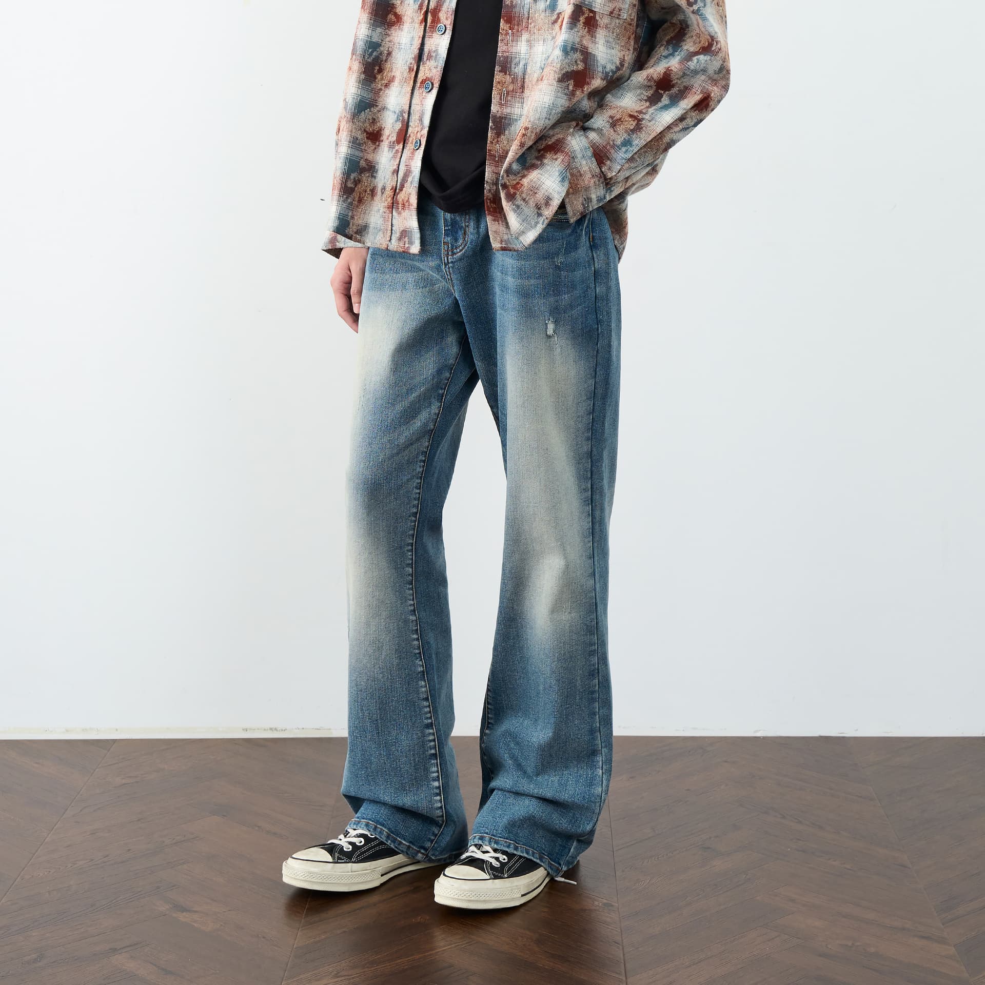 Штаны XINYINSU Blue Unisex Jeans XINYINSU Синий Унисекс Джинсы - изображение 3
