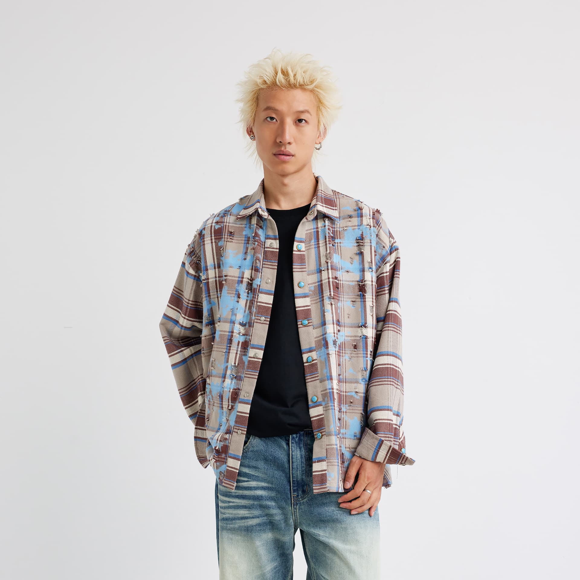 Рубашка XINYINSU 25FW Рубашка Унисекс Парный - изображение 4