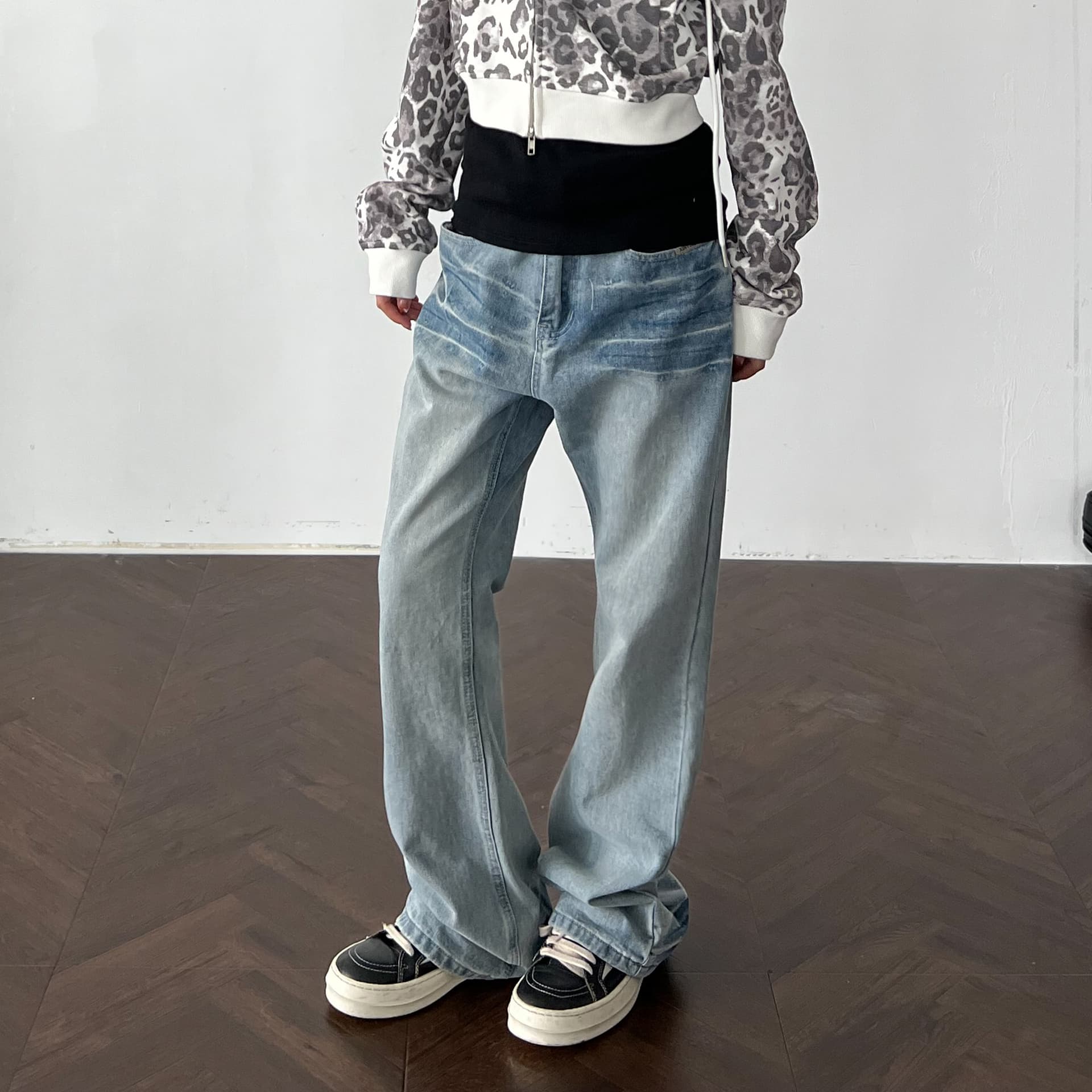 Джинсы XINYINSU Blue Women's Jeans XINYINSU Синий Женские Джинсы - изображение 7