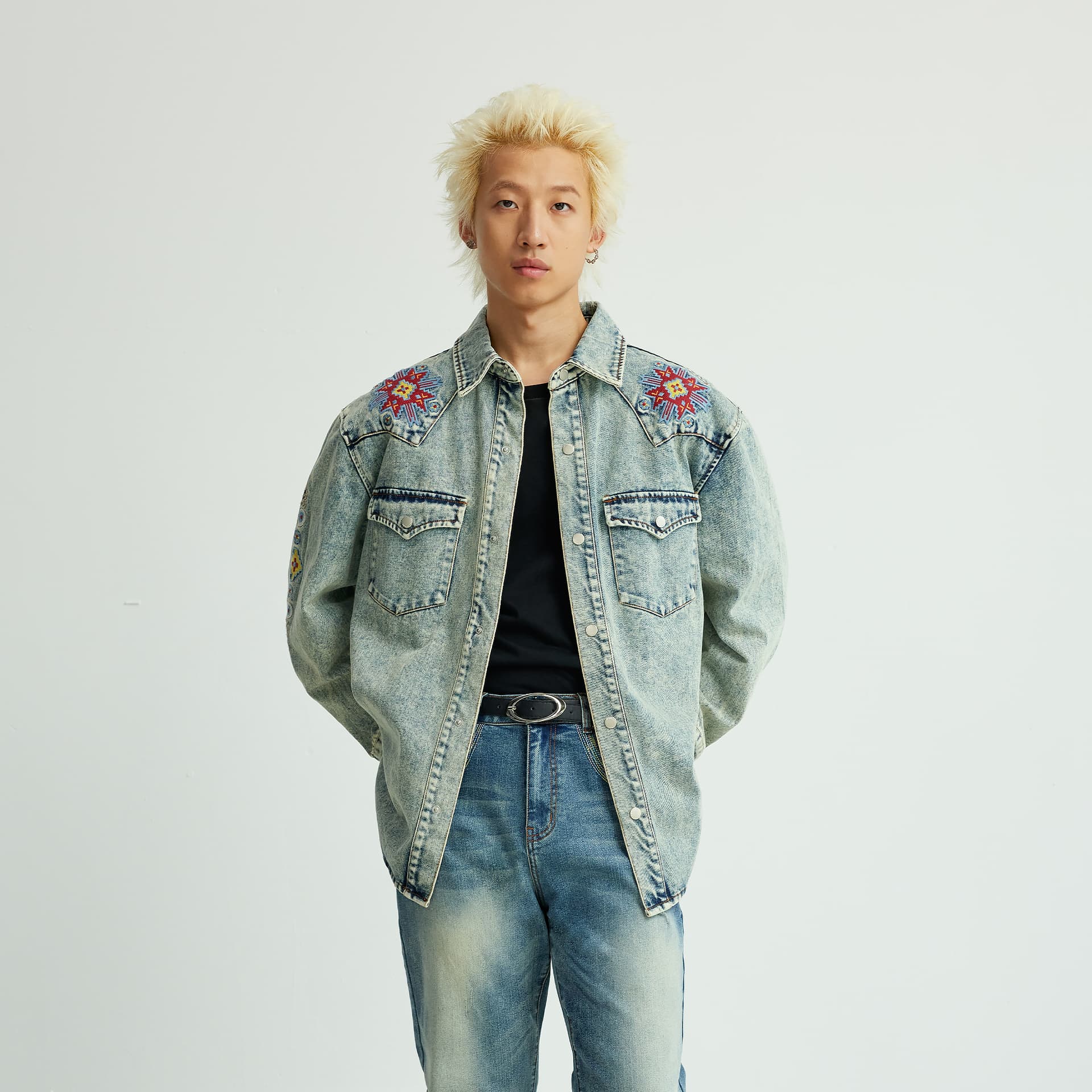 Джинсовая куртка XINYINSU FW25 Джинсовая куртка унисекс - изображение 6