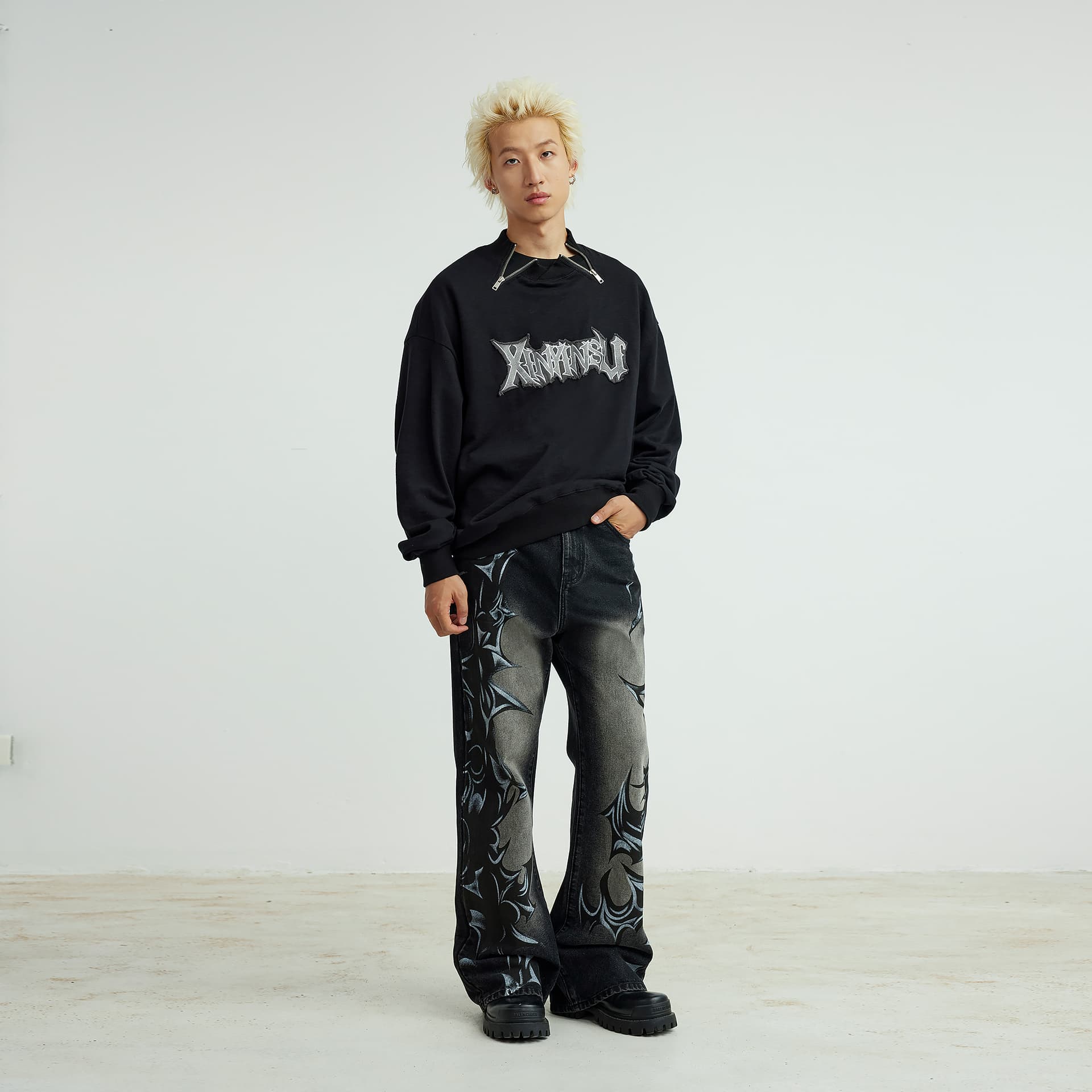 Худи XINYINSU 25FW Толстовка Унисекс - изображение 7