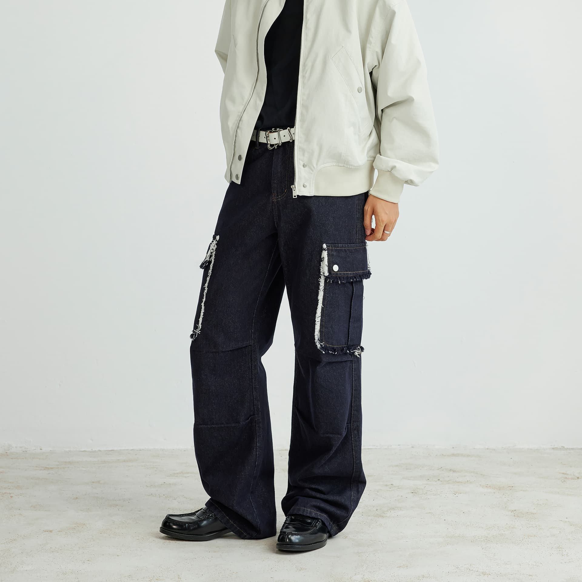 Штаны XINYINSU 25FW Джинсы Унисекс Парный - изображение 4
