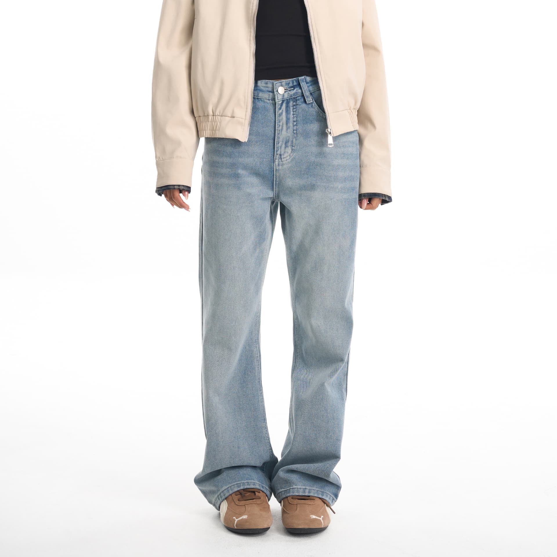 Штаны XINYINSU Blue Unisex Jeans XINYINSU Синий Унисекс Джинсы - изображение 3