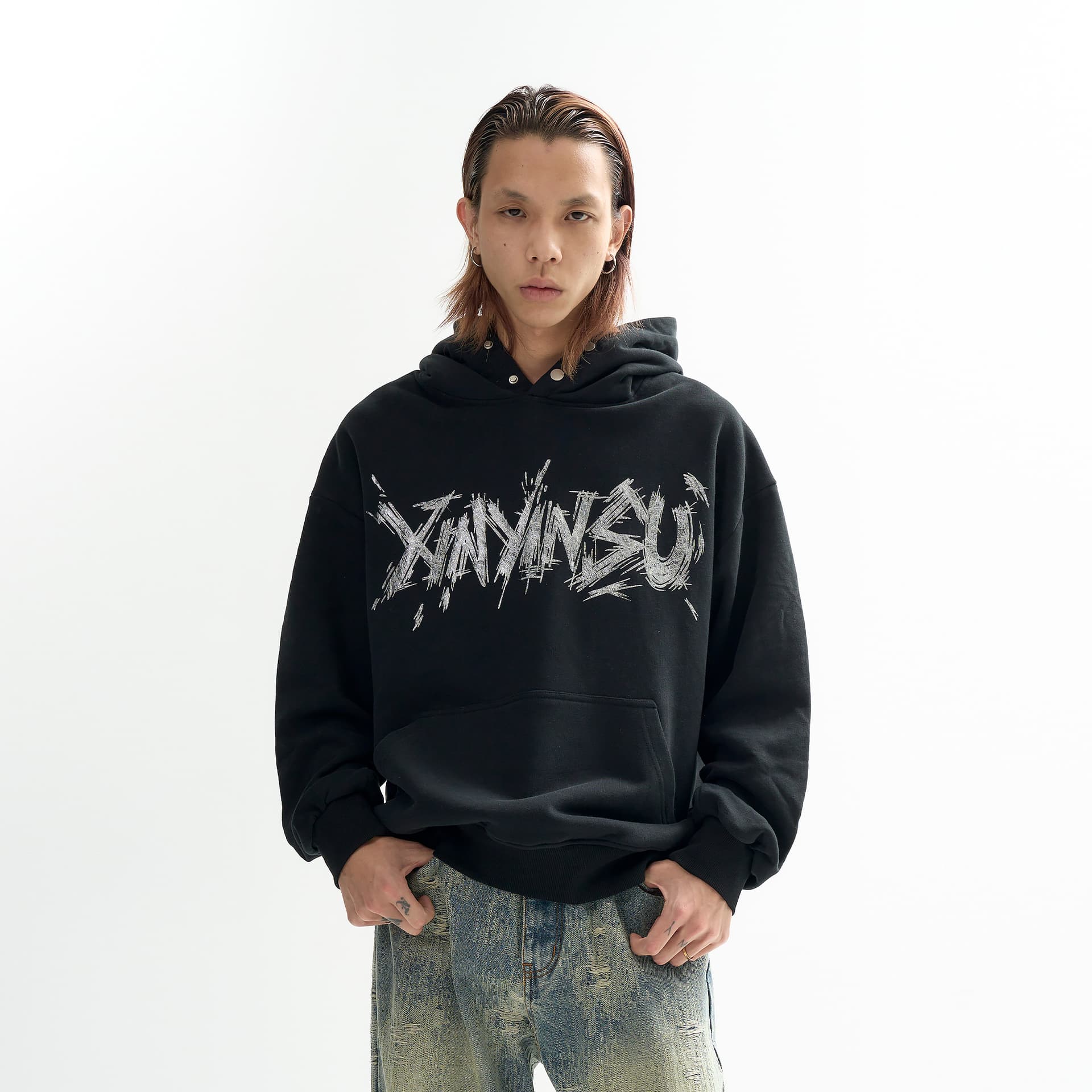 Худи XINYINSU 25FW Толстовка Унисекс - изображение 4