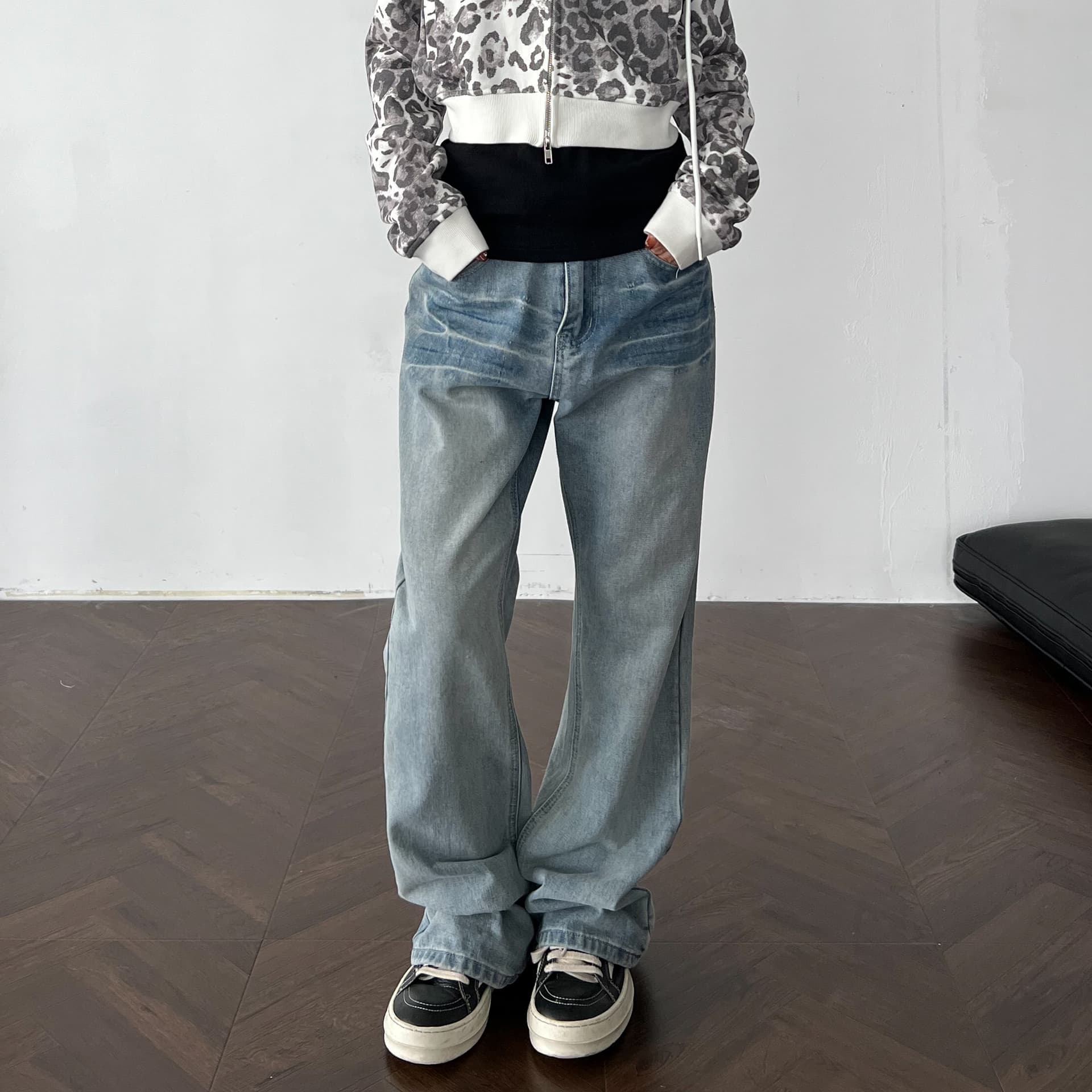 Джинсы XINYINSU Blue Women's Jeans XINYINSU Синий Женские Джинсы - изображение 5