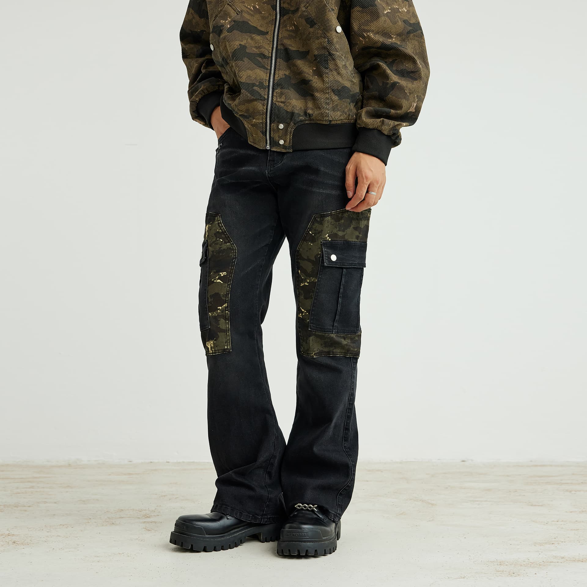 Штаны XINYINSU 25FW Джинсы Унисекс Парный - изображение 3