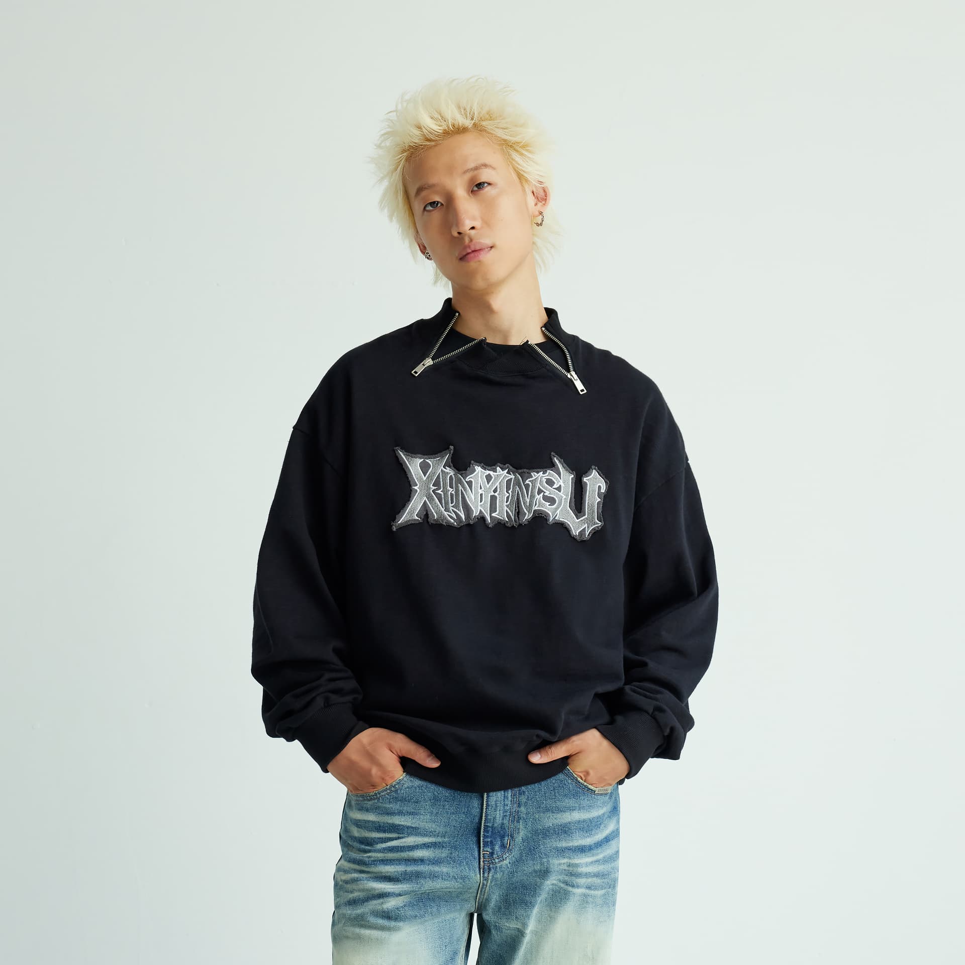 Худи XINYINSU 25FW Толстовка Унисекс - изображение 3
