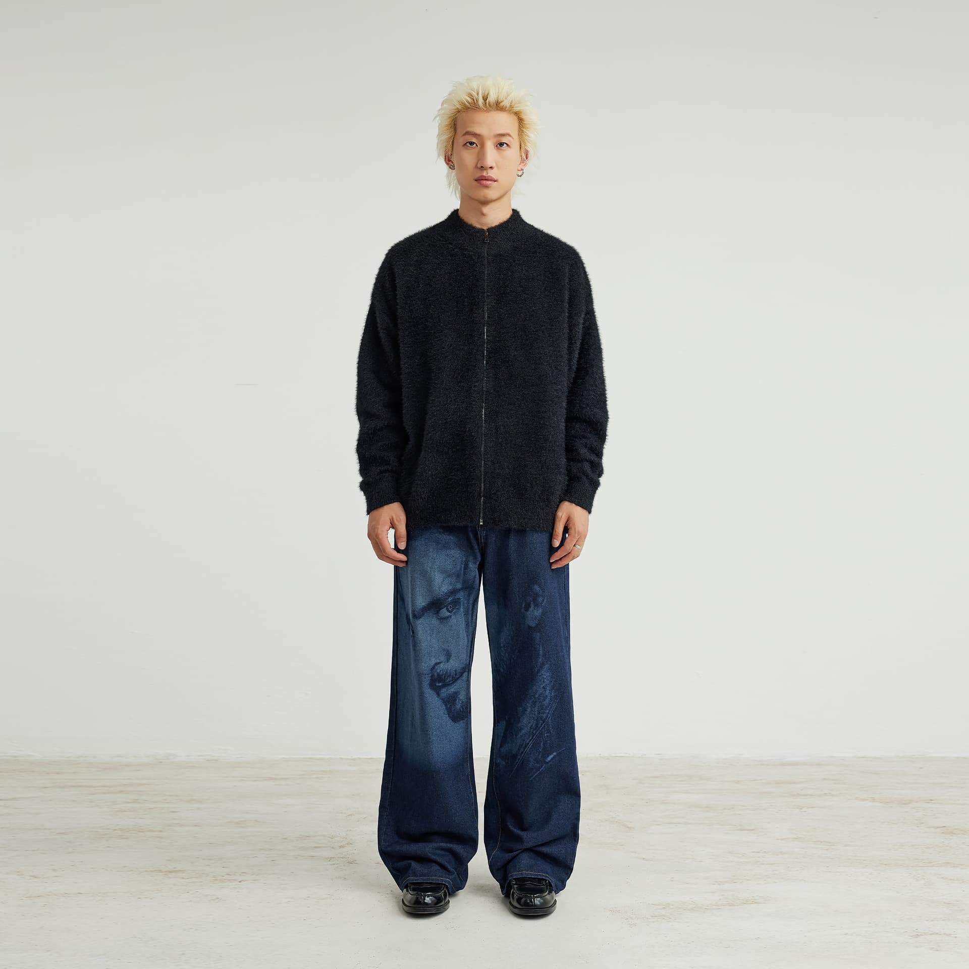 Штаны XINYINSU 25FW Джинсы Унисекс Парный - изображение 8