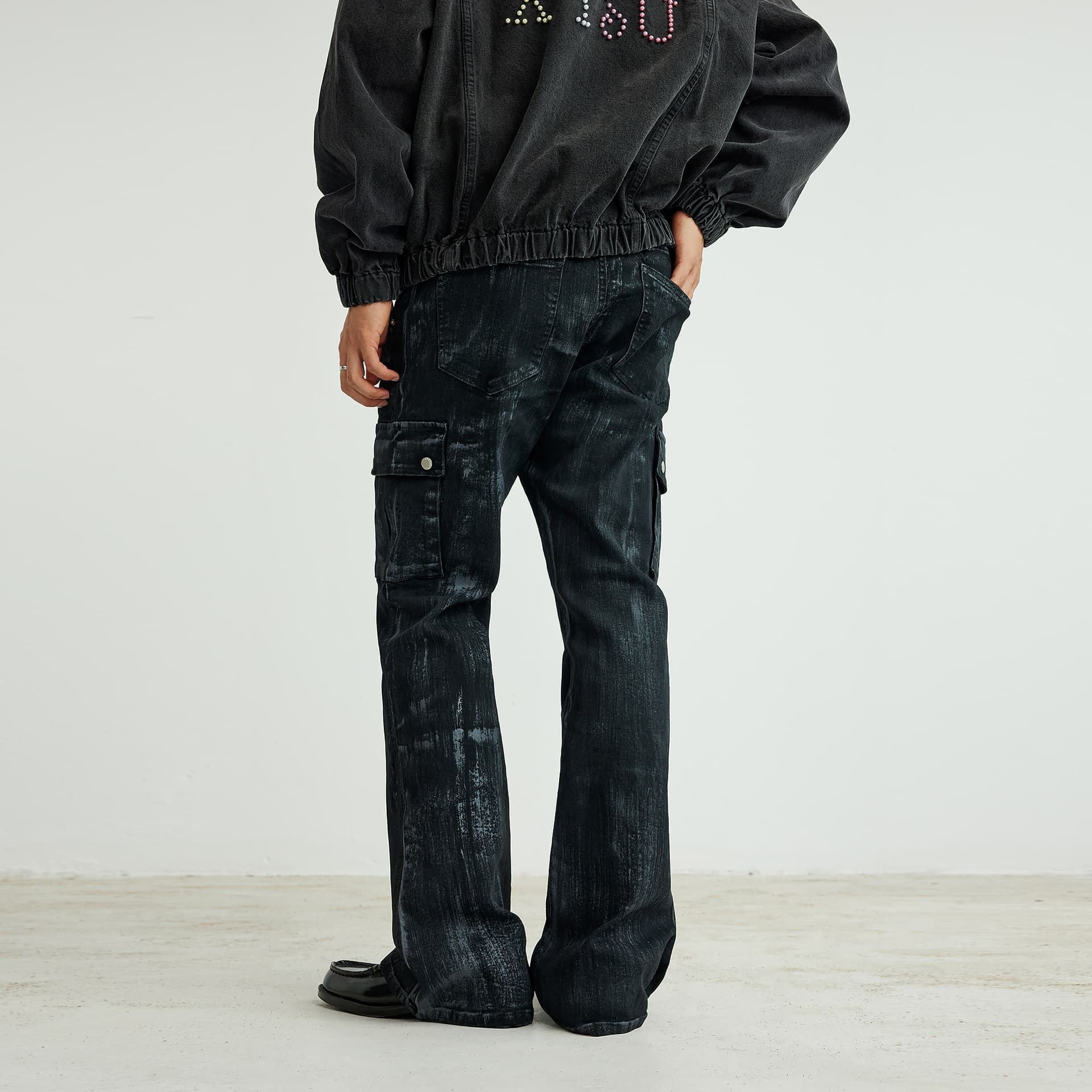 Штаны XINYINSU 25FW Джинсы Унисекс Парный - изображение 6