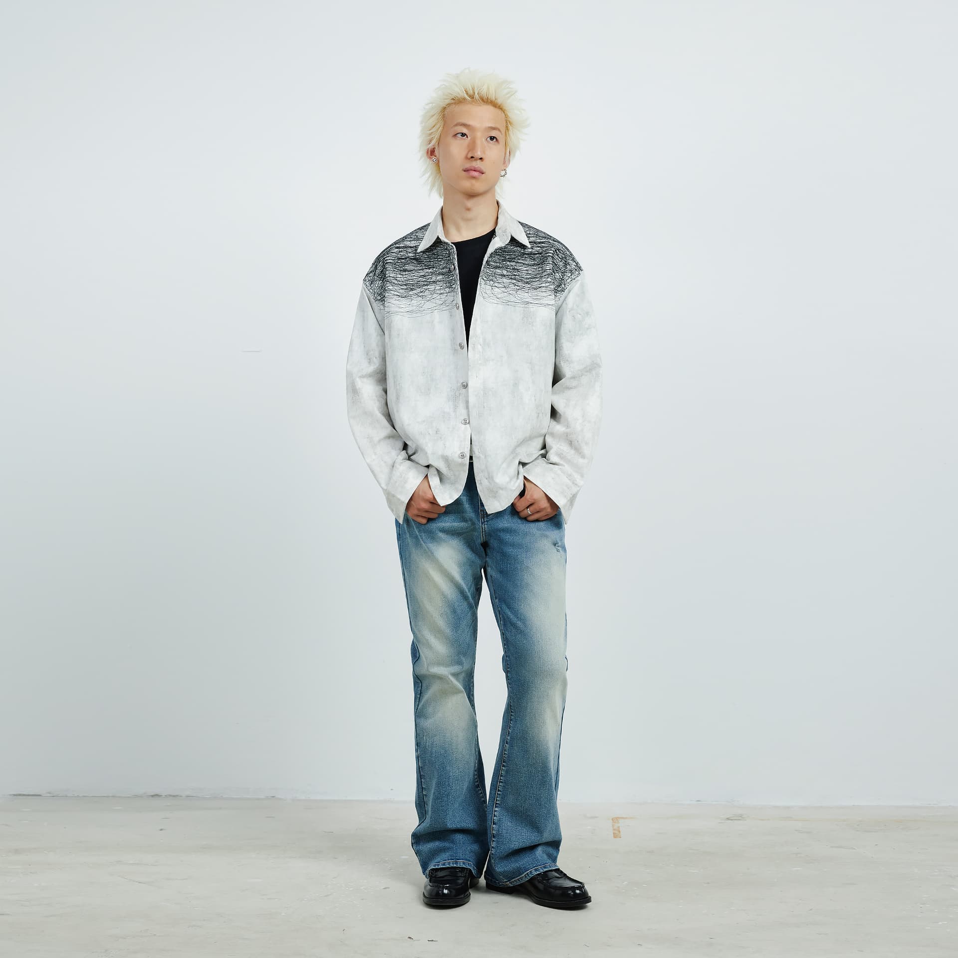 Рубашка XINYINSU 25FW Рубашка Унисекс Парный - изображение 8